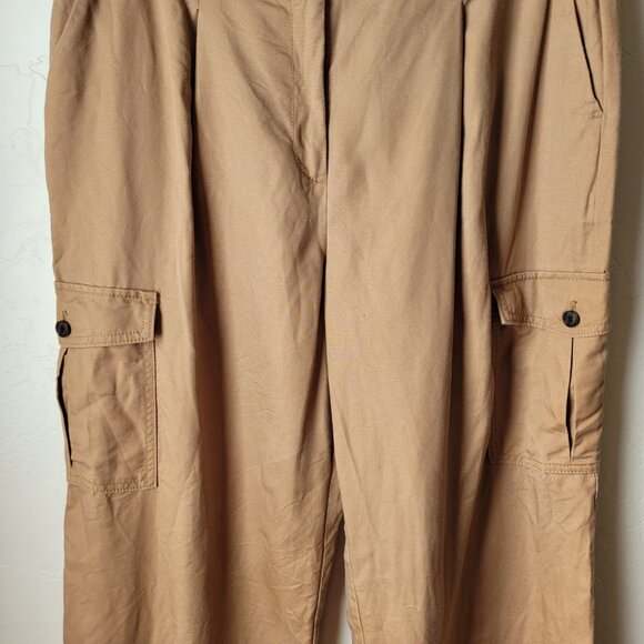 Ann Taylor LOFT Linen Blend Drapery Cargo Pants - Picture 10 of 13